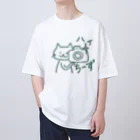 信号待ちのれっつ・ねこ Oversized T-Shirt