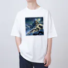 DREAMHOUSEの雪山のオオカミの群れ Oversized T-Shirt