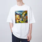 ほっこり絵音舎のふしぎなおともだち Oversized T-Shirt