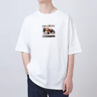 NEKOMARUDOUの三毛猫ペイント Oversized T-Shirt