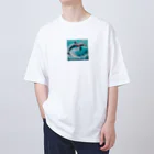 sora377の水中のバレリーナ、イルカ Oversized T-Shirt