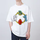 makomoのおもしろショップのあなたを守る四獣 Oversized T-Shirt