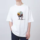 Sachi0625のレトロ戦闘ロボットＲ オーバーサイズTシャツ