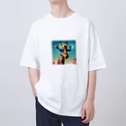 GIRAFFEのサングラスをかけたキリン Oversized T-Shirt