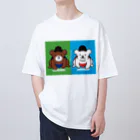 ファンシーファミリーファンタジーの土俵際の熊 Oversized T-Shirt