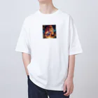 dora-6の夜間に狩りをしている虎 Oversized T-Shirt