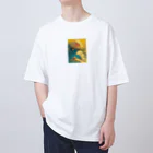 AQUAMETAVERSEの昼寝　なでしこ1478 オーバーサイズTシャツ