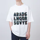 ajones-usaのアルファベットデザイン Oversized T-Shirt