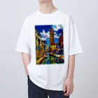 GALLERY misutawoのイタリア ヴェネツィアのサン・バルナバ橋 Oversized T-Shirt