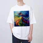 マツトの風に揺れる絵画 Oversized T-Shirt