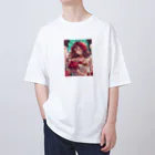 AQUAMETAVERSEのバラ好きの女性　なでしこ1478 Oversized T-Shirt