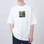 けいのユニークなショップのホワイトタイガー Oversized T-Shirt