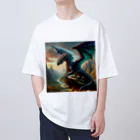 ヤオガミショップの竜の覇者シリーズ Oversized T-Shirt