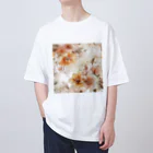 Petia Bloomの水彩風の花イラスト Oversized T-Shirt