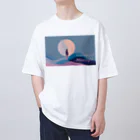 ずっと疲労感の月と1人 Oversized T-Shirt