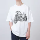 fujinosukeのバイク オーバーサイズTシャツ