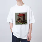 レトロゲームイラストのレトロゲードット絵ファミコン Oversized T-Shirt