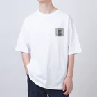 Freedomのかわいいロボットのイラストグッズ Oversized T-Shirt