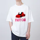 にゃんこ王子のにゃんこ王子 ファストカー（赤） オーバーサイズTシャツ