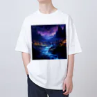 AQUAMETAVERSEの夜空　なでしこ1478 Oversized T-Shirt