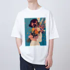 AQUAMETAVERSEの花束をあなたに　Hime  2530 オーバーサイズTシャツ