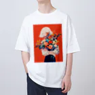 AQUAMETAVERSEの花束をあなたに　Hime  2530 Oversized T-Shirt