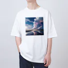 chan-takehaniの天空の鏡  オーバーサイズTシャツ