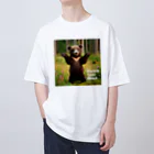 FUJISHIKAのMOON BEAR ENRICH YOUR HEART オーバーサイズTシャツ