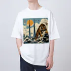 momonekokoのワイルドな虎 Oversized T-Shirt