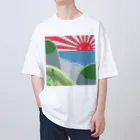 eugorameniwaの浜辺の朝日 Oversized T-Shirt