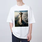 雑貨「キリン堂」のきりん３１ Oversized T-Shirt