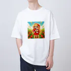 bottaの可愛い、リコピン、トマト食べてる Oversized T-Shirt