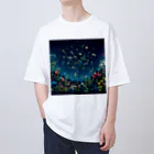 0denkundesuの星彩植譜 オーバーサイズTシャツ