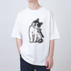 みきぞーん｜保護猫 ミッキー画伯と肉球とおともだちのflamme オーバーサイズTシャツ