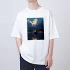 AQUAMETAVERSEの漁り火　なでしこ1478 Oversized T-Shirt