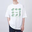 ヨシトミの絵のにゃふん単色＿7種 Oversized T-Shirt