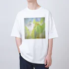 kirokokeshiの氷の世界に桜が咲く オーバーサイズTシャツ