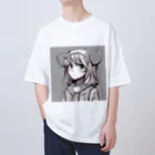 Mahaloのパーカーの女の子 Oversized T-Shirt