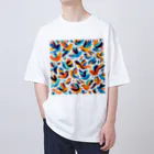 ok13のカラフル鳥② Oversized T-Shirt