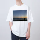 syo tam Enaのただの夕方の海 オーバーサイズTシャツ