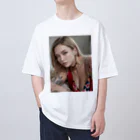 Be proudのセクシータトゥーブロンドレディー Oversized T-Shirt