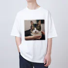 猫ちゃんとベタちゃん♪の癒しの猫グッズ♪ オーバーサイズTシャツ