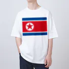 お絵かき屋さんの北朝鮮の国旗 オーバーサイズTシャツ