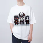 にゃんラボの魔王にゃんこと側近にゃんこ Oversized T-Shirt