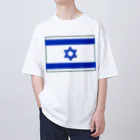 お絵かき屋さんのイスラエルの国旗 オーバーサイズTシャツ