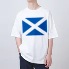 お絵かき屋さんのスコットランドの国旗 Oversized T-Shirt