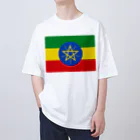 お絵かき屋さんのエチオピアの国旗 オーバーサイズTシャツ