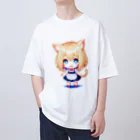 KAZAHANAの8-BITnekomimiMaid オーバーサイズTシャツ