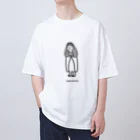 ねっこのAMATERASU_WOMAN_LINE_BK Oversized T-Shirt