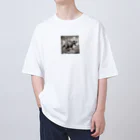 konyuの白黒恐竜 Oversized T-Shirt